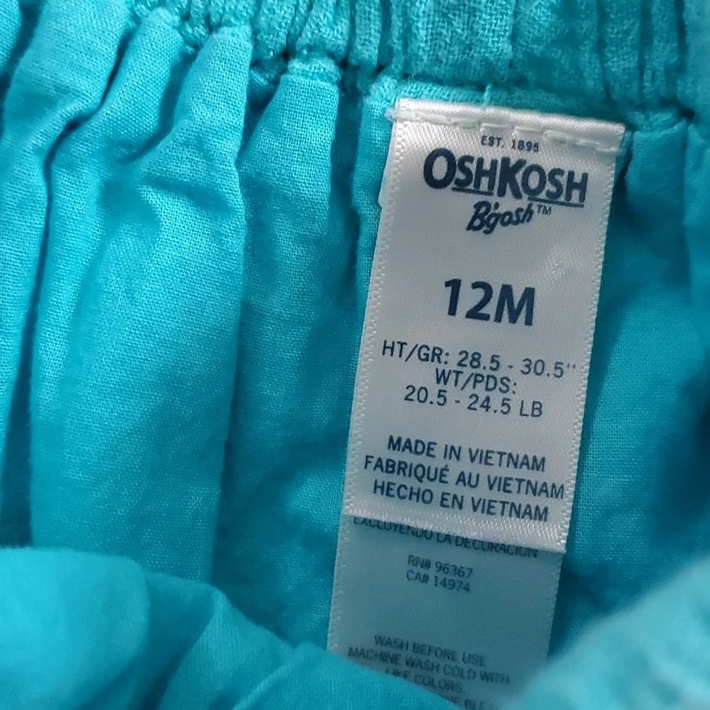 Oshkosh Girls 2 Pack Skirts in Pink and Green Size 12M‎